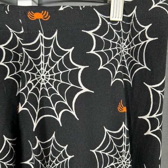 Joe Boxer Spider Cob Web Print Black Soft Leggings XL Halloween Spooky - Picture 2 of 7